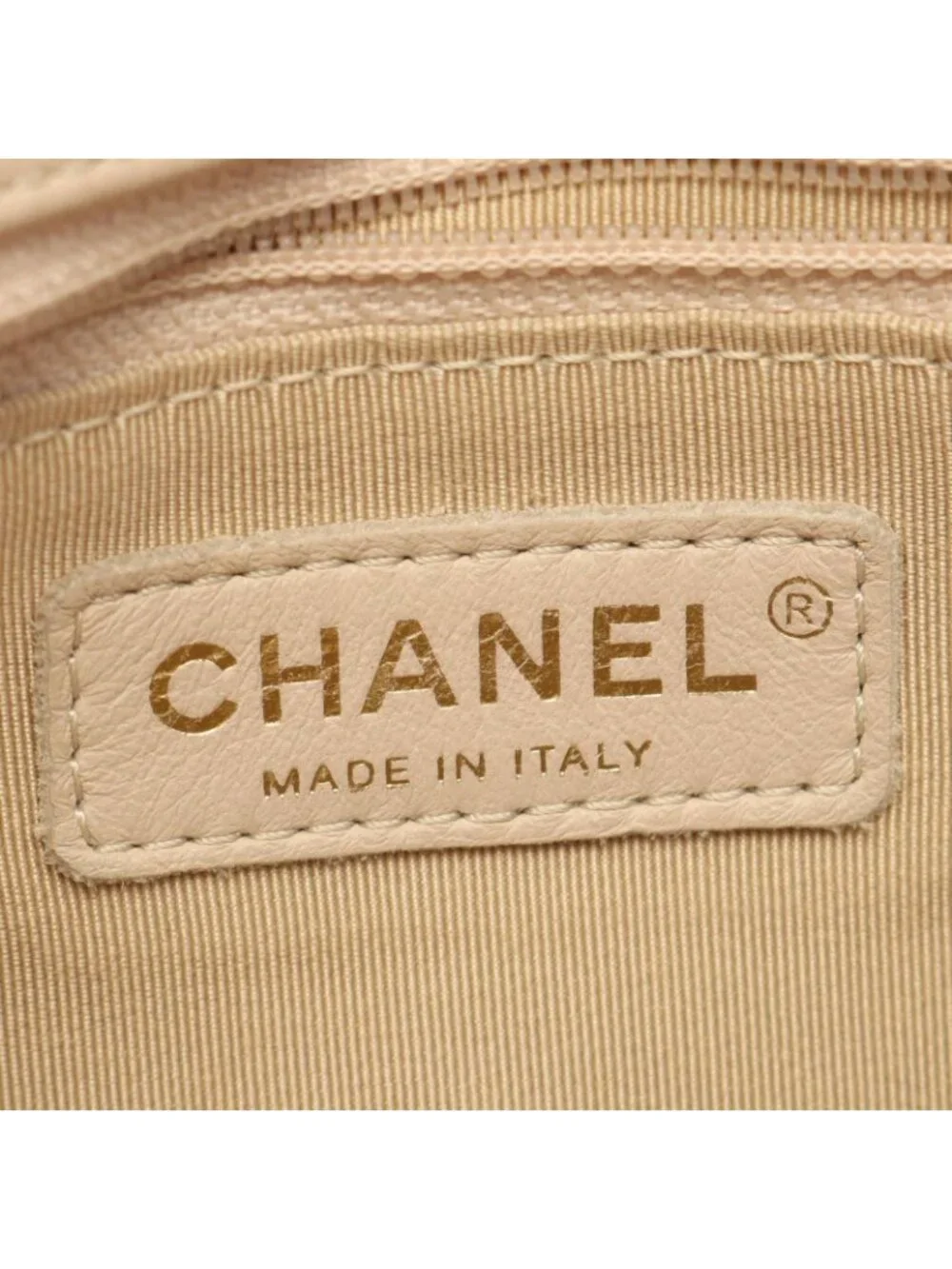 Chanel Handbag Shecc Stitching 2-Way Light Beige Ladiesskin Stitch Top Handle